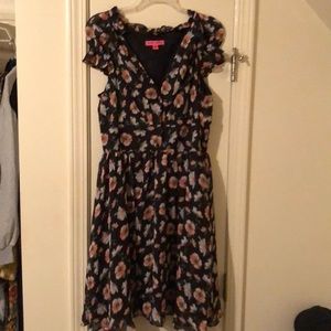 Betsy Jonson floral and black dress
